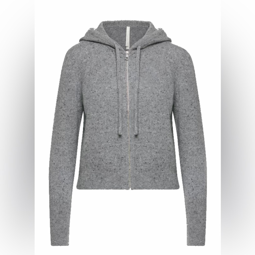 Aritzia Cashmere Relaxed Zip Hoodie Small - RARE Medium grey